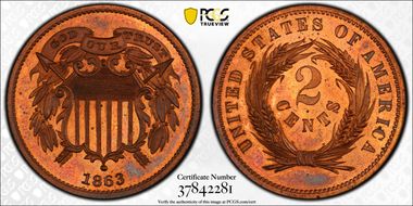 1863 2C J-312a PR66RB
