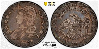 1821 50C VF30