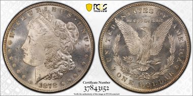 1878 7TF $1 Reverse of 1878 MS64