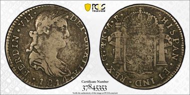 1814-Ga MR 4 R Ga4.4.4 Lg Bust Crown A N1