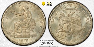 1875-S T$1 MS63