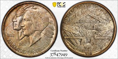 1938-S 50C Arkansas MS66