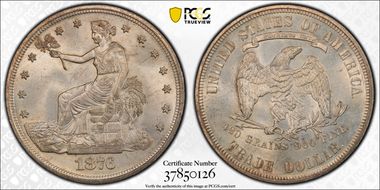 1876 T$1 MS65+