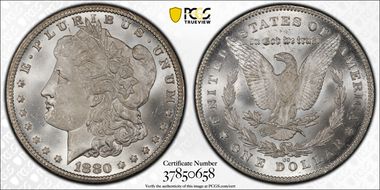 1880/79-CC $1 Reverse of 1878 MS66+