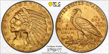 1915 $5 MS63
