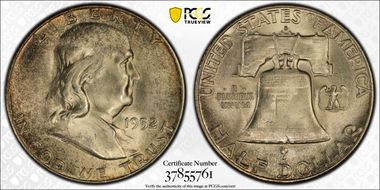 1952-S 50C MS65FBL