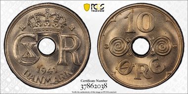 1941 10 Ore MS65+