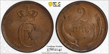 1883-CS 2 Øre MS64BN