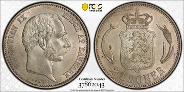 1899 HC/VBP 2 Kr KM-798.2  Ag MS63