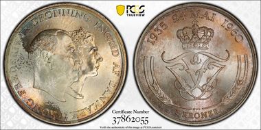 1960 CS 5 Kr 25 Years MS66