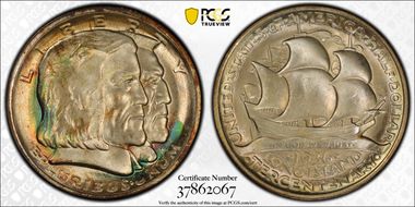 1936 50C Long Island MS66+