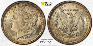 1891-O $1 MS64