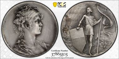 1900 Medal Lausanne R-1607b Matte Ag SP64