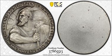 1950 Medal St. Gallen R-1213Aa Silvered Ae SP64