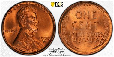1950-D 1C MS66RD
