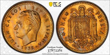 1975 Peseta (1980) MS65