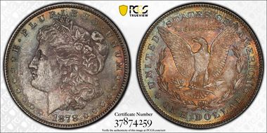 1878 7TF $1 Reverse of 1878 MS63