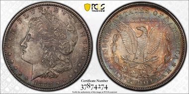 1878 7TF $1 Reverse of 1879 MS63