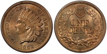 1862 1C MS66