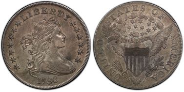 1798 $1 Large Eagle AU53