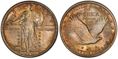 1917 25C Type 2 MS66+ FH