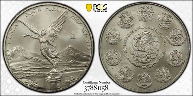 2007-Mo Onza Libertad Ag MS69