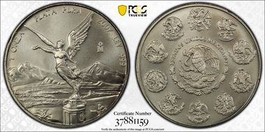 2007-Mo Onza Libertad Ag MS69