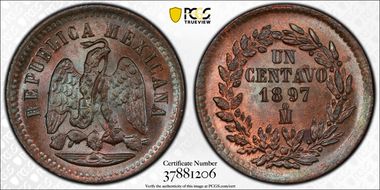 1897-Mo 1C KM-391.6 MS65BN