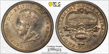 1927(m) Florin Canberra  KM-31 MS63