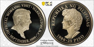 1986-FM 25 Piso PR69DCAM