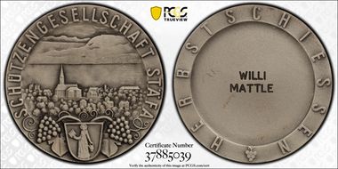 No Date Medal Stafa R-1919A  Silvered AE Matte SP65