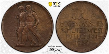 1939 Medal Luzern R-911c Bronze SP63