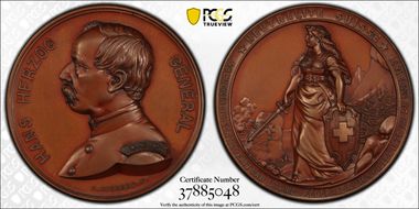 1871 Medal SM-1335 Bronzed AE SP65