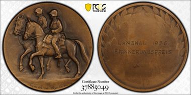 No Date Medal Langnau R-1858A/1866A AE SP64