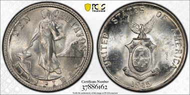 1945-D/D 10C Allen 9.05a MS64