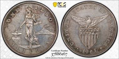 1904 Peso KM-168  Ag N1