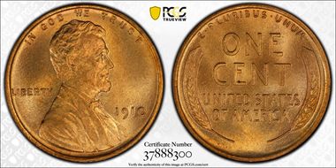 1910 1C MS66RD
