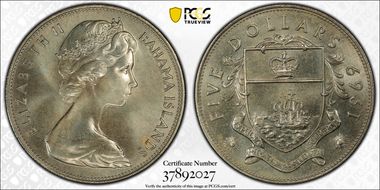 1969 $5 MS64