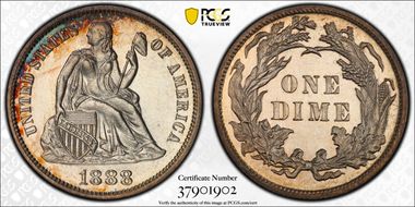 1888 10C PR63