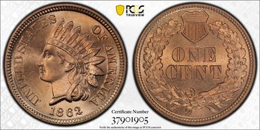 1862 1C MS66+