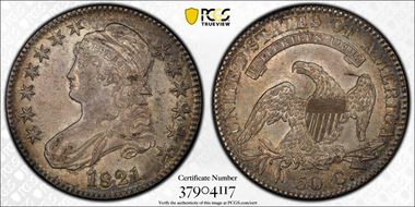 1821 50C AU53