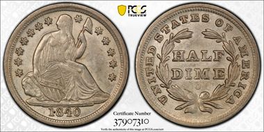 1840-O H10C No Drapery AU58