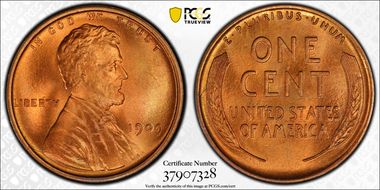 1909 1C Lincoln MS67+ RD