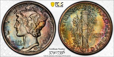 1942 10C MS68+ FB