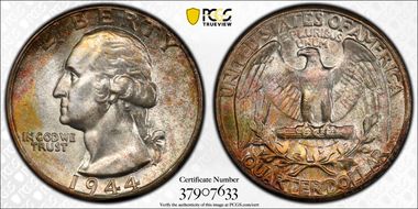 1944 25C MS67+