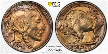 1938-D/S 5C Buffalo MS67