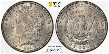 1884 $1 MS63