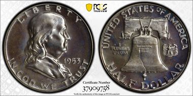 1953 50C PR66