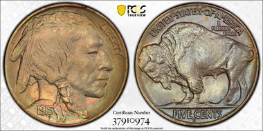 1915-D 5C MS66
