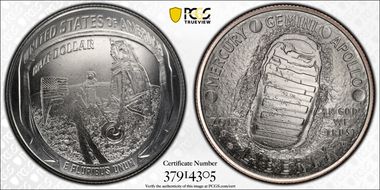 2019-D 50C Apollo 11 50th Anniversary MS70